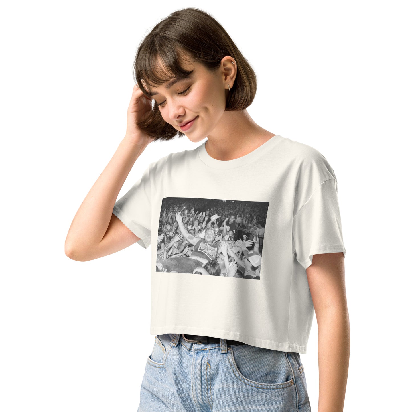 Crowd surf crop top